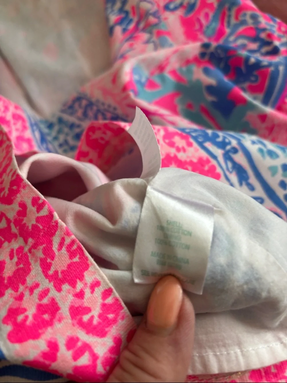 Lilly Pulitzer Pink and Blue Floral Shift Dress - Picture 12 of 12